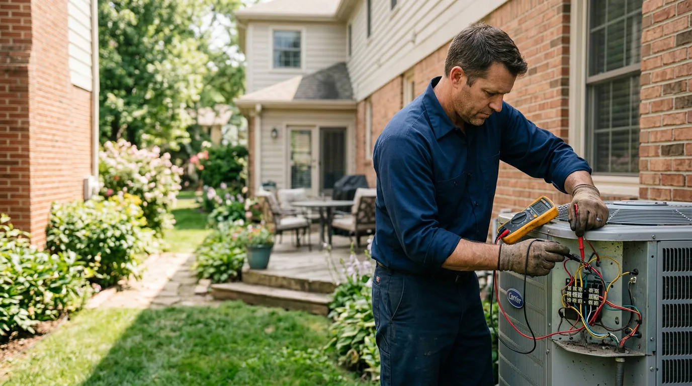 HVAC technician working near Mount Gilead, NC